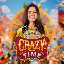 Crazy Time logo – Live Casino by Evolution at Hitnspin Casino